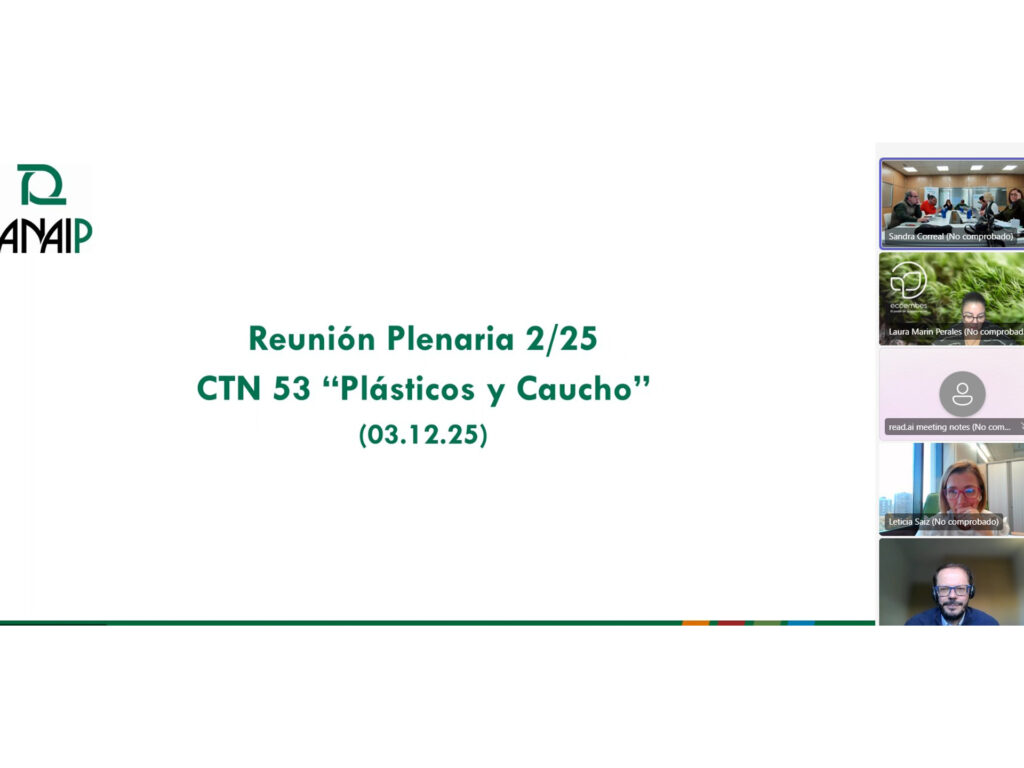 FER asistió a la reunión del plenario CTN UNE 53 Plástico y caucho