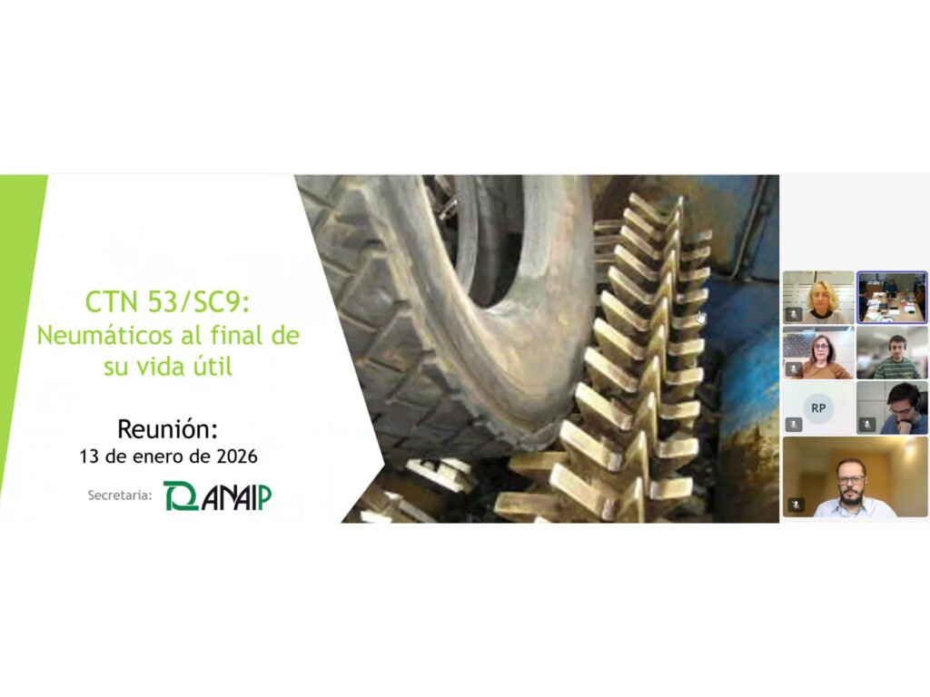 FER participó en la reunión del subcomité sobre neumáticos fuera de uso de UNE