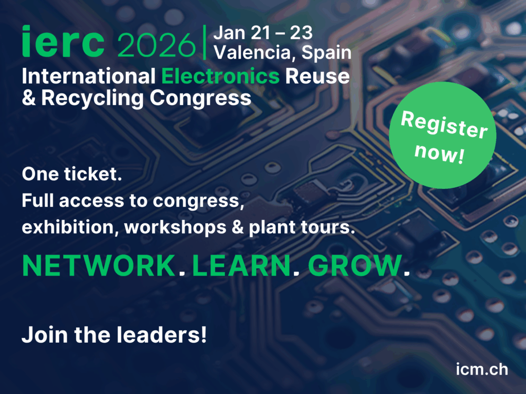 FER patrocinador de la 24ª edición del Congreso de Reutilización y Reciclaje de Electrónica