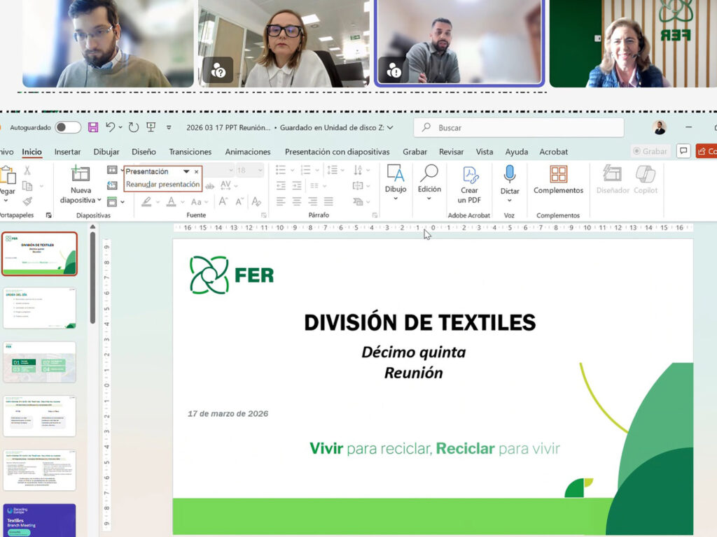 Nueva reunión de la División de textiles de FER