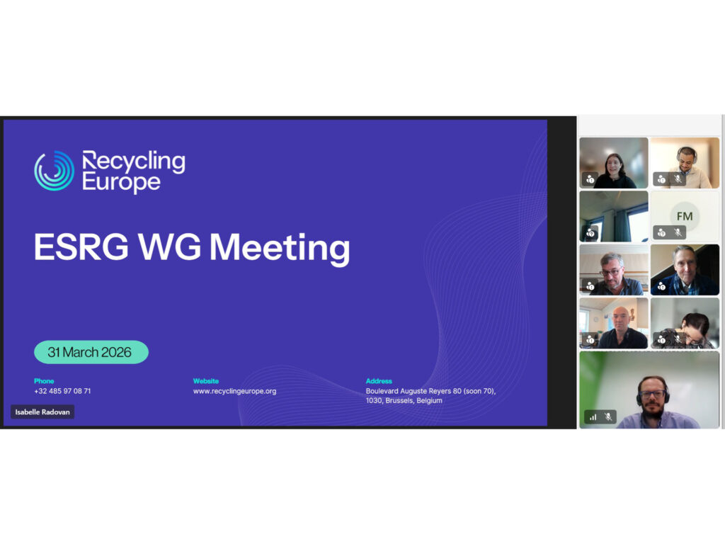 FER participó en la reunión del grupo de reciclaje de buques de Recycling Europe